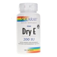 Thực phẩm chức năng Viên nang Solaray Vitamin Dry E 200IU 100 viên