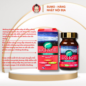 Thực phẩm chức năng viên uống dầu tôm Omega Krill Oil 80 viên
