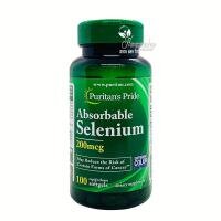 Thực phẩm chức năng Viên uống Absorbable Selenium 200mcg Puritans Pride của Mỹ