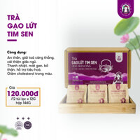 [Thực phẩm sạch] TRÀ GẠO LỨT TIM SEN BH.NONG (rang mộc)