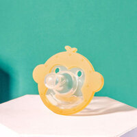 Thực Phẩm Silicon Mô Phỏng Sữa Mẹ Cảm Giác Thật Núm Vú Giả Chống Đau Loại Ngủ Hoạt Hình Núm Vú Giả Cho Bé Có Dây Xích