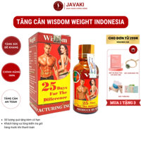 Thực phẩm tăng cân wisdom weight chính hãng Indonesia 25 viên kích thích ăn uống giúp tăng cân, cải thiện vóc dáng.