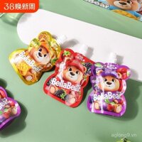 Thực phẩm trẻ em Bella Bear, thạch ép hương vị nước trái cây, thạch ép, hương vị hỗn hợp dâu tây, xoài, táo gai