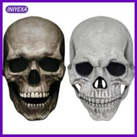 Thực tế với mũ bảo hiểm kinh dị hàm có thể di chuyển Đạo cụ trang điểm Halloween