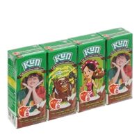 Thức uống dinh dưỡng từ sữa, hương socola lúa mạch-Kun (110ml*4hộp),