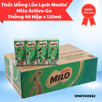 Thức Uống Lúa Lạch Nestle' Milo Active-Go Thùng 48 Hộp x 110ml
