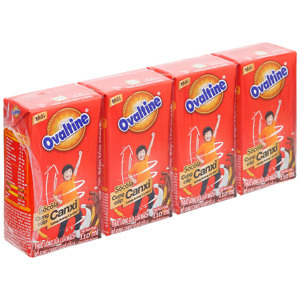 Thức uống lúa mạch hương vị sô cô la Ovaltine lốc 4 hộp x 110ml