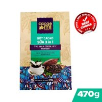 Thức uống socola Bột cacao sữa hoà tan 3in1 thơm ngon CacaoMi đặc sản Việt Nam quà biếu tặng 470g