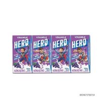 Thức uống sữa trái cây Hero Vinamilk hương kẹo nho hộp 110ml