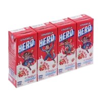 Thức uống sữa trái cây vị dâu, Hero-Vinamilk (180ml*4).