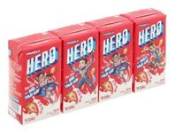 Thức Uống Sữa Trái Cây vị dâu Vinamilk Hero 110ml