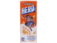 Thức Uống Sữa Trái Cây Vinamilk Hero Vị Cam - Hộp 180ml