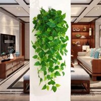 Thực vật xanh nhân tạo mới, lá xanh giả, cây treo tường trang trí Chlorophytum, giỏ treo trong nhà bằng nhựa, hoa giả treo tường