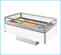 Thuê tủ đông nằm trưng bày không kính 2m