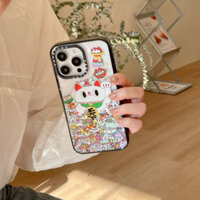 Thumper Rabbit Fortune Cat Dollar Ốp điện thoại Casetify từ tính cho iPhone 16 15 14 13 12 Pro Max Plus, Clear Hard Impact 2.0