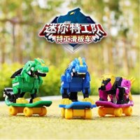 Thunder Mini Force Turion Angry Shark Biến dạng Robot Búp bê cho trẻ em vui nhộn