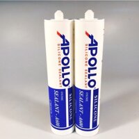 Thùng 10 Chai Keo Silicone Chống Thấm APOLLO A600 Trắng Trong/ Trắng Sữa/ Đen/ Xám 300ml tính chất không mùi nên an toàn