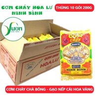 THÙNG 10 GÓI Cơm cháy Hoa Lư nếp cái hoa vàng (200g / gói) Đặc sản Ninh Bình - Vườn Đặc Sản
