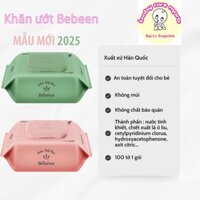 Thùng 10 gói khăn ướt Bebeen Hàn Quốc chính hãng không mùi