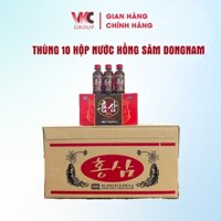 Thùng 10 Hộp Nước Hồng Sâm Dongnam Korea Red Ginseng Hàn Quốc 100 Chai