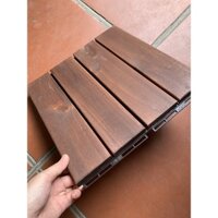 Thùng 10 ván sàn gỗ vỉ nhựa 4 thanh Anduwood – sàn gỗ ngoài trời chống ẩm, chống con vênh 30x30x3cm