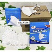Thùng 100 Cái Khẩu Trang 5D Mask FAMAPRO Công Ty Nam Anh Quai Thun 3 Lớp Kháng Khuẩn