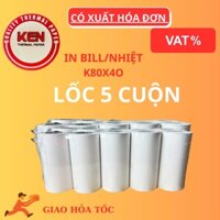 [Thùng 100 Cuộn] Giấy In Nhiệt K80 – Giấy In Hóa Đơn Bán Hàng K80mm Phi 45mm