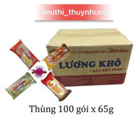 Thùng 100 Gói Bánh Lương Khô Hải Châu 65g ( Nguyên Thùng)