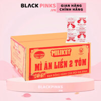 (Thùng 100 gói) Mì Miliket Hai Tôm giấy trắng gói 75g