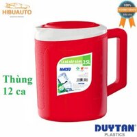 Thùng 12 Ca đá nắp bằng 2.5 lít Duy Tân (17,1 x 23 x 22,1 cm) No.517