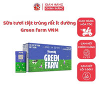Thùng 12 cầu Sữa tươi tiệt trùng rất ít đường Green Farm VNM - SHOP BABY THU CẦM
