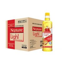 Thùng 12 chai 1 lít Dầu ăn thượng hạng Neptune Light