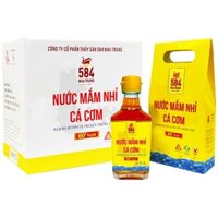 Thùng 12 chai 60 độ Nước mắm Nhỉ Cá cơm - 60 độ đạm - Chai thủy tinh 200 ml (MSP: T0260)