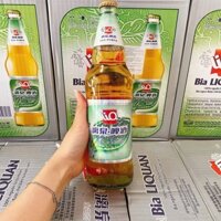 Thùng 12 Chai - Bia Liquan Xanh / Vàng Trung Quốc Chai Thuỷ Tinh