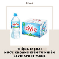 [THÙNG 12 CHAI] LaVie Sport Nước Khoáng Kiềm Tự Nhiên 750ml