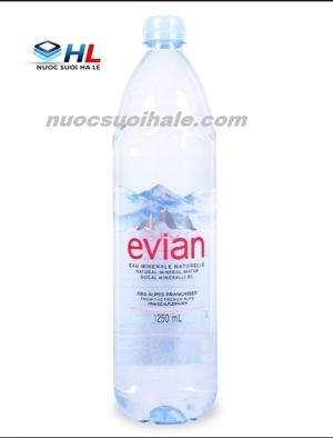 Thùng 12 chai nước khoáng Evian 1.25L