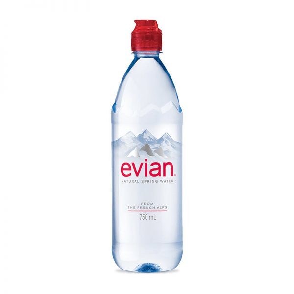 Thùng 12 chai nước khoáng Evian 750ml