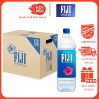 Thùng 12 Chai Nước Khoáng Thiên Nhiên Fiji Chai Lớn 1.5L - Nước Nhập Khẩu Mỹ Cao Cấp