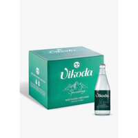 THÙNG 12 CHAI NƯỚC KHOÁNG THIÊN NHIÊN CÓ GA CHAI THỦY TINH VIKODA RGB NẮP KENG 430 ML