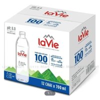 Thùng 12 Chai Nước Khoáng Thiên Nhiên La Vie 700ml/Chai