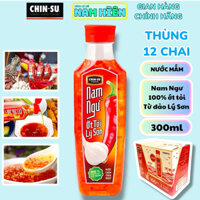 Thùng 12 Chai Nước Mắm Nam Ngư Ớt Tỏi Lý Sơn - Chai 300M