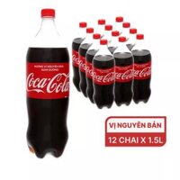 Thùng 12 chai nước ngọt Coca Cola 1.5L