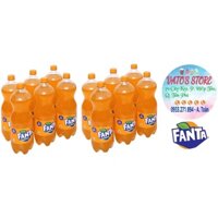 Thùng 12 chai nước ngọt FANTA cam 1.5L / Lốc 6 chai nước ngọt FANTA cam 1.5L