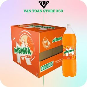 Thùng 12 chai nước ngọt Mirinda hương cam 1.5 lít