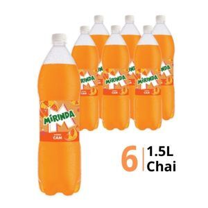 Thùng 12 chai nước ngọt Mirinda hương cam 1.5 lít
