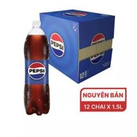 Thùng 12 chai nước ngọt Pepsi 1.5L