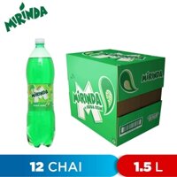 THÙNG 12 CHAI NƯỚC NGỌT VỊ SODA KEM MIRINDA 1.5L