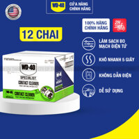 (Thùng 12 Chai) Nước Rửa Bo Mạch Điện Tử WD 40 Contact Cleaner Chính Hãng Chai Xịt Vệ Sinh Làm Sạch Đồ Điện 360ml