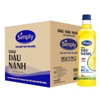 Thùng 12 Chai Simply Đậu Nành 1L