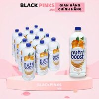 Thùng 12 chai sữa trái cây NutriBoost cam mật ong 1L